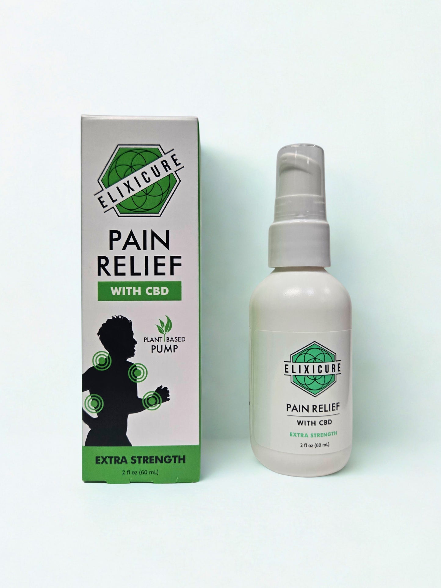ELIXICURE + CBD XTRA-STRENGTH 2oz PUMP
